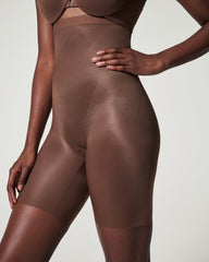 SPANXshape™ Invisible High-Waisted Mid-Thigh Short | Chestnut Brown