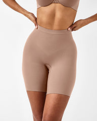 SPANXsculpt™ Seamless Power Mid-Thigh Short | Cafe Au Lait