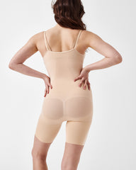 SPANXsculpt™ Seamless Power Open-Bust Mid-Thigh Bodysuit | Soft Nude