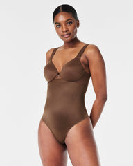 SPANXshape™ Invisible High-Waisted Thong | Chestnut Brown