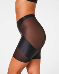 SPANXshape™ Satin-X™ Mid-Thigh Short | Very Black