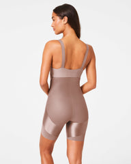 SPANXshape™ Satin-X™ High-Waisted Mid-Thigh Short | Cafe Au Lait