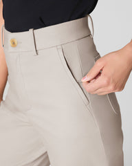 SPANXsupersmooth™ Stretch Twill Wide Leg Pant | Bone