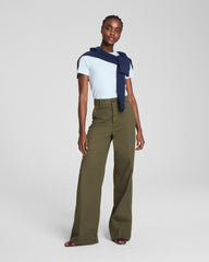 SPANXsupersmooth™ Stretch Twill Wide Leg Pant | Dark Pine
