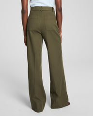 SPANXsupersmooth™ Stretch Twill Wide Leg Pant | Dark Pine