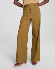 SPANXsupersmooth™ Stretch Twill Wide Leg Pant | Flax