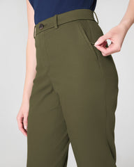 SPANXsupersmooth™ Stretch Twill Slim Straight Pant | Dark Pine