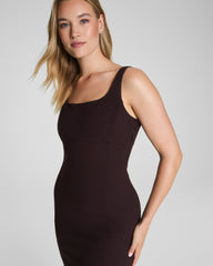 SPANXshape™ Ponte Midi Tank Dress | Truffle Brown