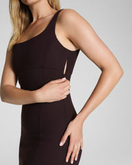 SPANXshape™ Ponte Midi Tank Dress | Truffle Brown