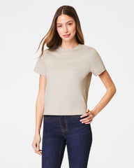 SPANX® Cotton Crewneck Tee | Bone