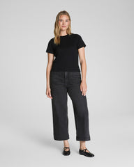 SPANX® Cotton Crewneck Tee | Classic Black