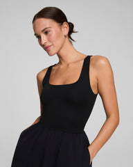 SPANXsmooth™ Jersey Scoop Neck Tank Midi Dress | Classic Black