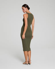 SPANXsmooth™ Jersey Racerback Midi Dress | Dark Pine