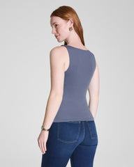 SPANXsmooth™ Jersey Boatneck Tank | Earth Stone