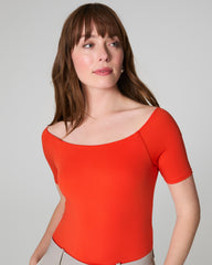 SPANXsmooth™ Jersey Scoop Neck Thong Bodysuit | Poppy