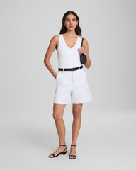 SPANXsmooth™ Jersey V-Neck Thong Bodysuit