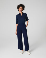 SPANXsupersmooth™ Stretch Twill Cropped Wide Leg Pant