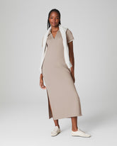 SPANX AirEssentials® Pique Polo Midi Dress