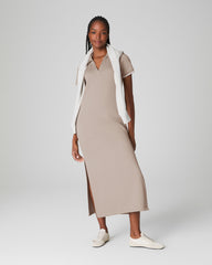 SPANX AirEssentials® Pique Polo Midi Dress