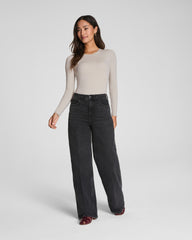 SPANXsmooth™ Jersey Crewneck Long Sleeve Top | Bone