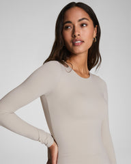 SPANXsmooth™ Jersey Crewneck Long Sleeve Top | Bone