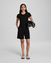 SPANXsmooth™ Jersey Crewneck Thong Bodysuit | Classic Black