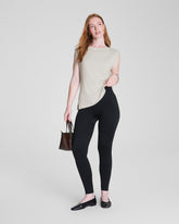SPANXshape™ Ribbed Knit Legging | Classic Black