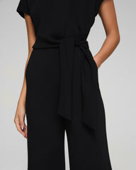 SPANX AirEssentials® Tie-Waist Jumpsuit | Very Black