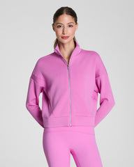 SPANX AirEssentials® Track Jacket | Pink Geranium