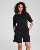 SPANX® Cotton Cropped Tee | Classic Black