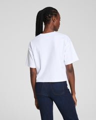 SPANX® Cotton Cropped Tee | Classic White