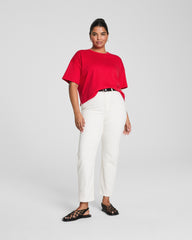 SPANX® Cotton Cropped Tee | Spanx Red