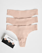 SPANXsmooth™ Fit-To-You Thong 3-Pack Box | Naked 2.0