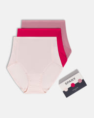 SPANXsmooth™ Fit-To-You Brief 3-Pack Box | Pink Blossom/Fuchsia/Rosa