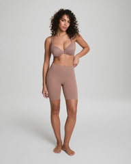 SPANXsmooth™ Fit-To-You Mid-Thigh Short | Cafe Au Lait