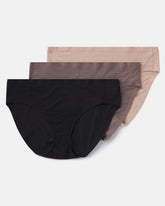 SPANXsmooth™ Fit-To-You Modal Bikini 3-Pack Box | Champagne Beige/Smoke/Very Black