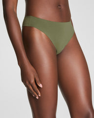 SPANXsmooth™ Fit-To-You Supima® Cotton Thong 3-Pack Box | Olive Leaf/Walnut/Earth Stone