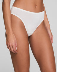 SPANXsmooth™ Fit-To-You Supima® Cotton Thong 3-Pack | Powder/Toasted Oatmeal/Very Black