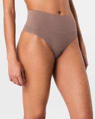 SPANXshape™ ExtraOrdinary Supima® Cotton Thong | Cafe Au Lait