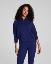 SPANX AirEssentials® Half Zip | Midnight Iris