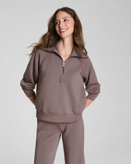 SPANX AirEssentials® Half Zip | Smoke