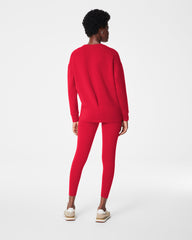 SPANX AirEssentials® Long Crew | Spanx Red