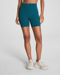 SPANXshape™ CoreLuxe Bike Short with Mid-Tummy Compression, 6" | Emerald Bay