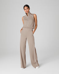 SPANX AirEssentials® Pique Sleeveless Mockneck Jumpsuit | Ashwood