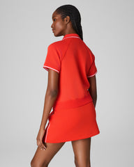 SPANX AirEssentials® Pique Polo Top | Poppy