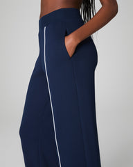 SPANX AirEssentials® Pique Straight Leg Pant | Timeless Navy