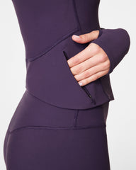 SPANXsmooth™ OnForm Full Zip Jacket | Aubergine
