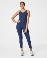 SPANXshape™ CoreLuxe 7/8 Leggings with Mid-Tummy Compression | Faded Indigo