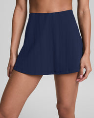 SPANXshape™ Get Moving Rib Skort, 15" | Timeless Navy