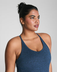 SPANXsupersmooth™ SoftStretch Rib V-Neck Shelf Tank | Timeless Navy / Dark Timeless Navy